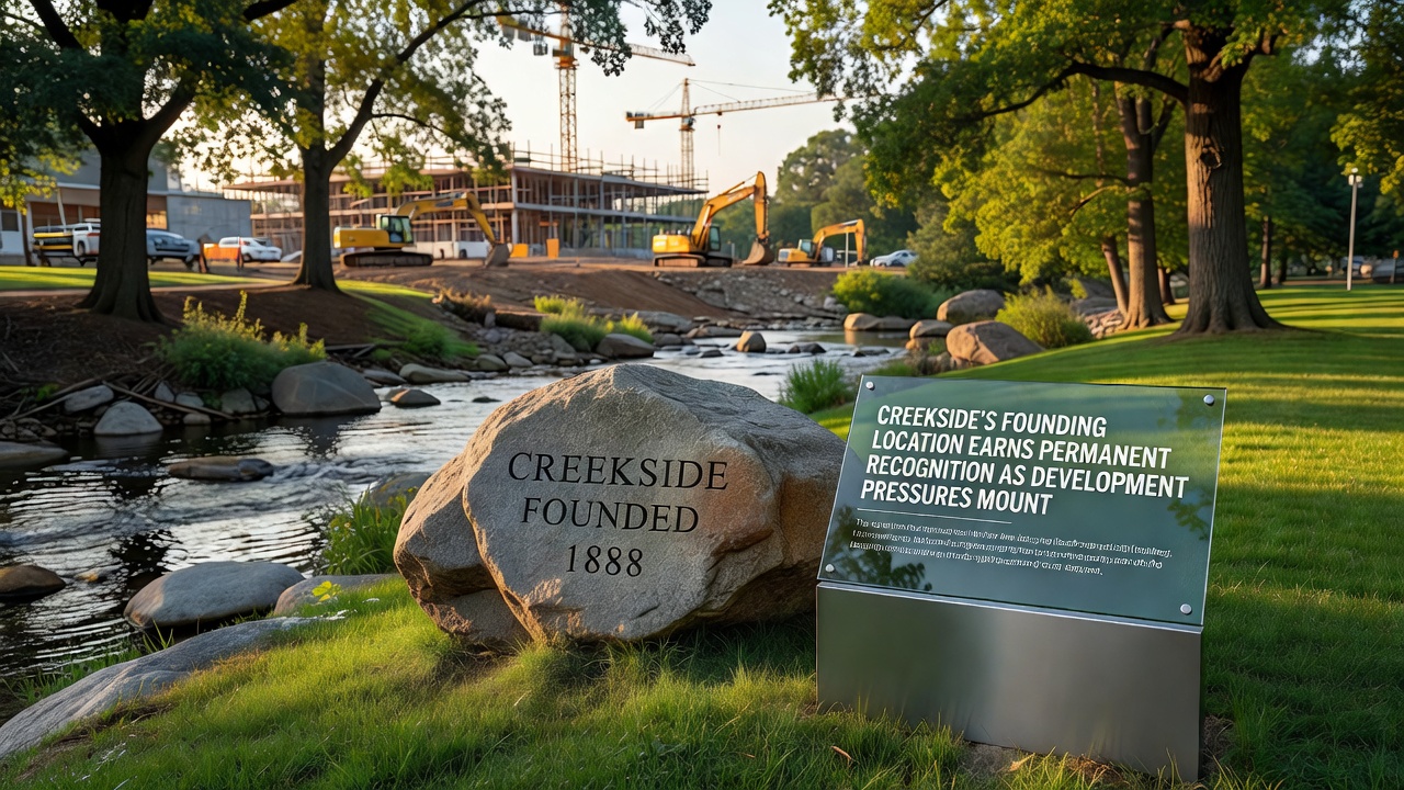 Creekside's Birthplace Site Gains Enduring Landmark Status Under Mounting Development Strain